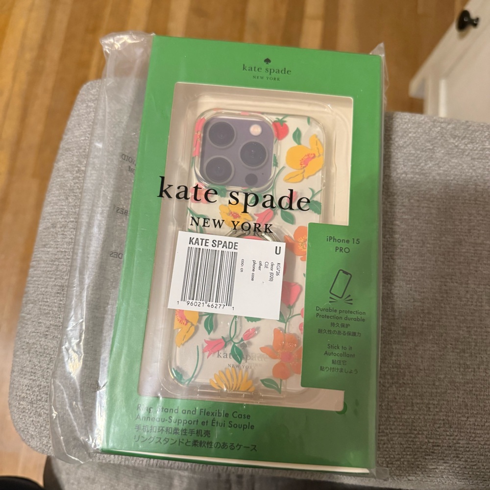 Kate Spade Floral iPhone 15 Pro Case